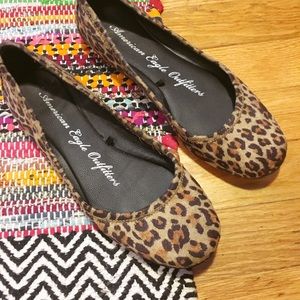 American Eagle EUC Cheetah Ballet Flats 6.5